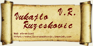 Vukajlo Ružesković vizit kartica